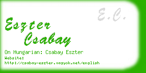 eszter csabay business card